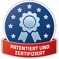 Patentiert und zertifiziert