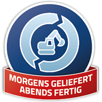 Morgens geliefert, abends fertig